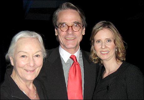 Rosemary Harris, Jeremy Irons and Cynthia Nixon at the Drama League Awards